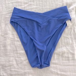 aerie NWT high waisted high cut crossover cheeky bikini bottoms